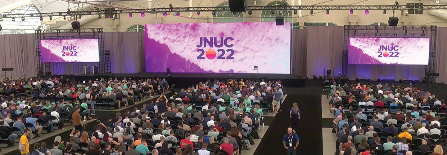 JNUC 2022 keynote stage in San Diego