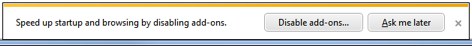 Internet Explorer 9 reminds you to disable add-ons you no longer need. 