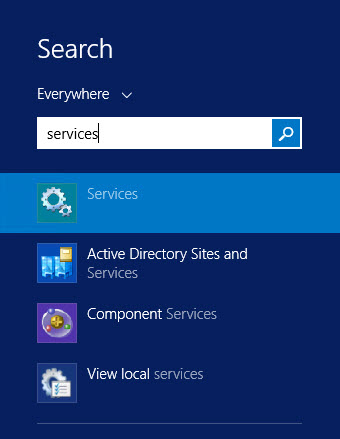 Windows Server 2012 search services