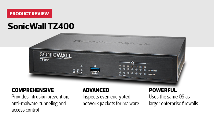 Review: The SonicWall TZ400 Firewall Delivers Advanced Security in