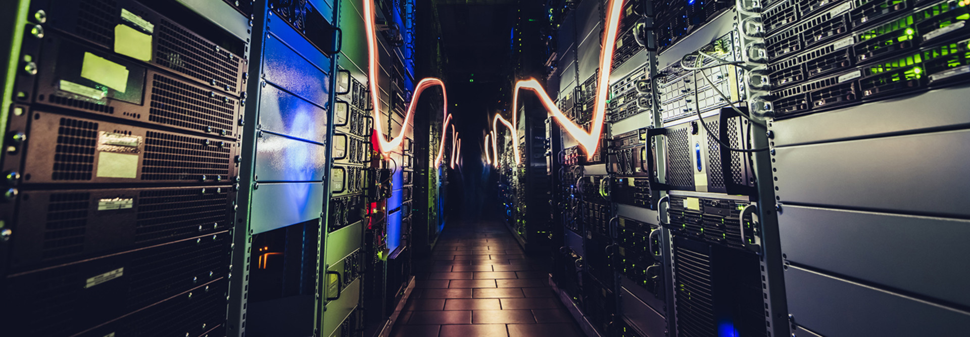 Inside a data center 