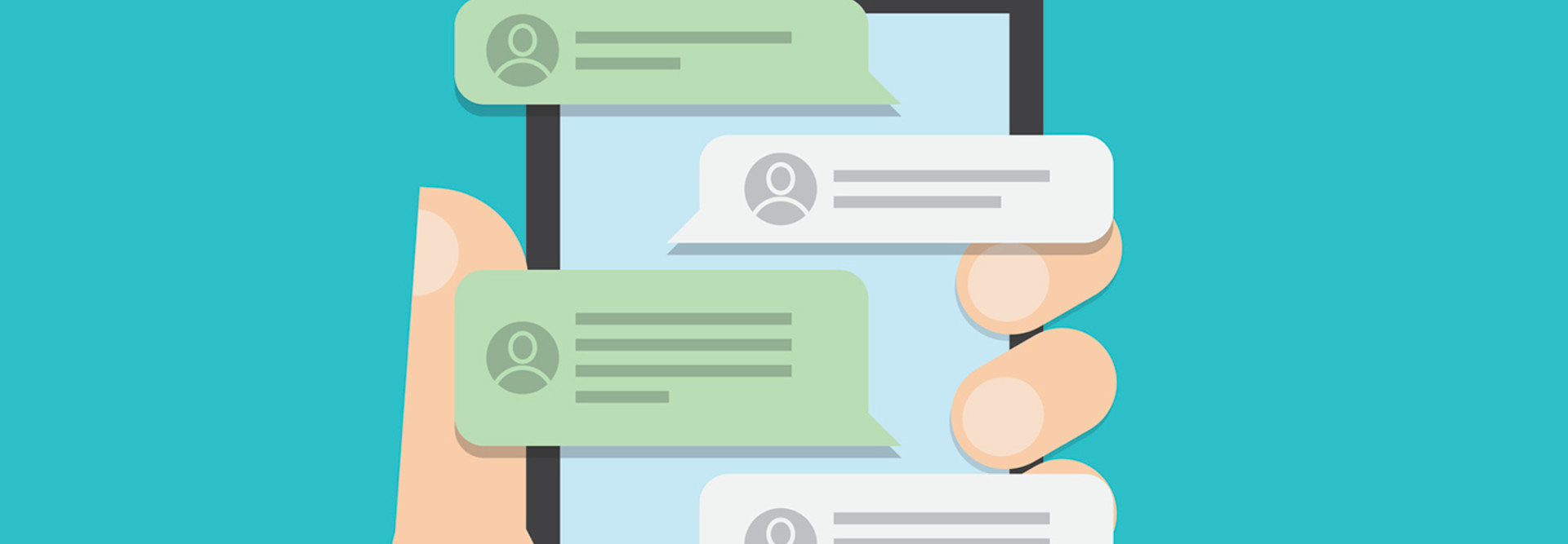 Chatbots on smartphone 