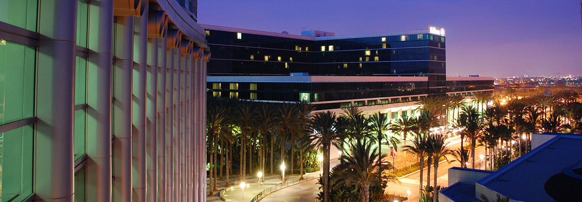 Anaheim, California, at sunset 