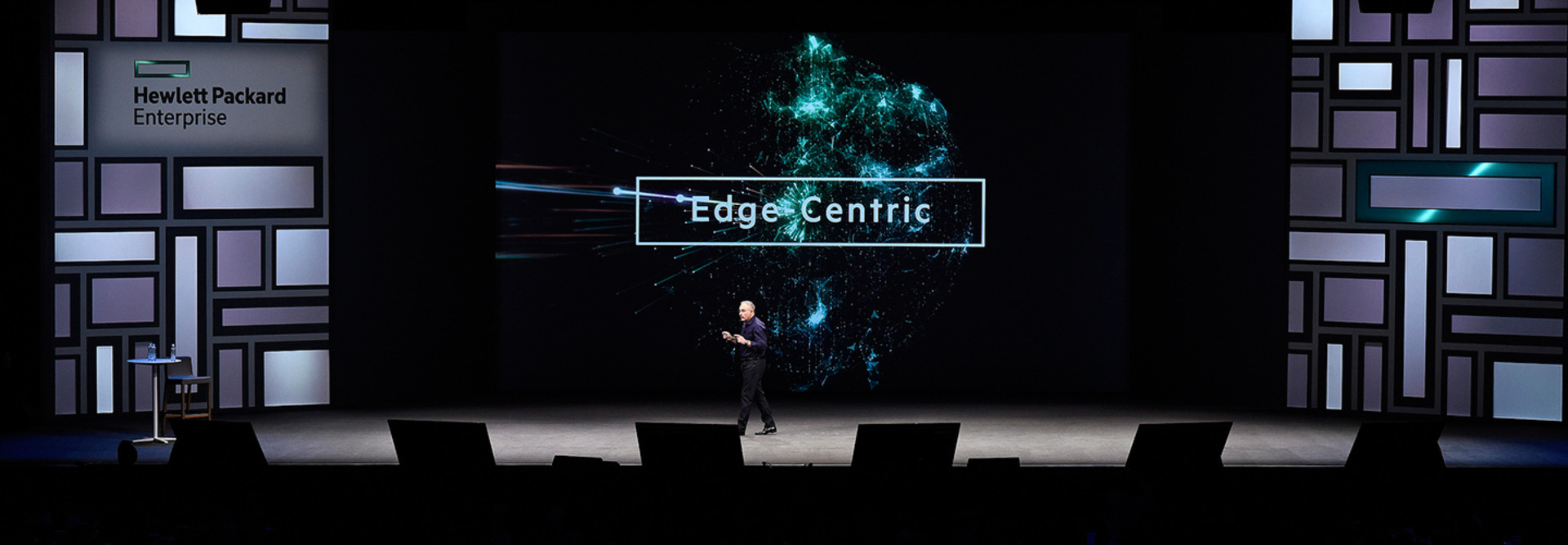 Hewlett Packard Enterprise CEO Antoni Neri speaks at the HPE Discover 2018 conference in Las Vegas.