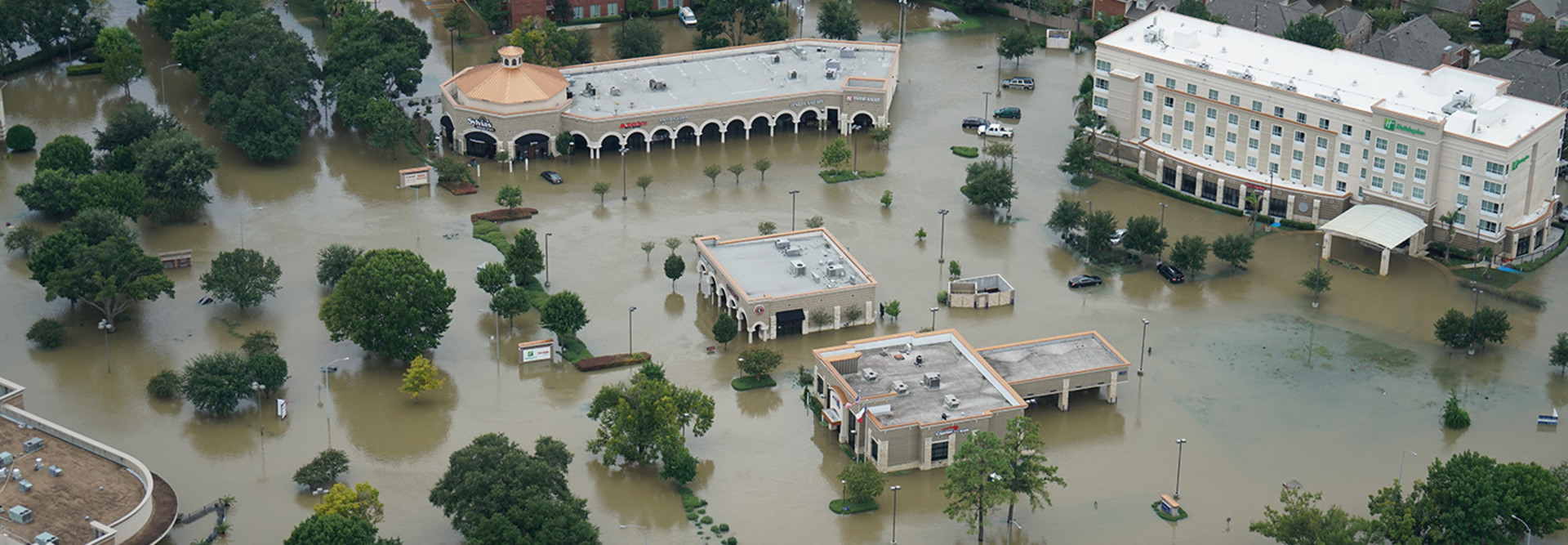 impacts from Hurricane Harvey in 2017 - flooding 