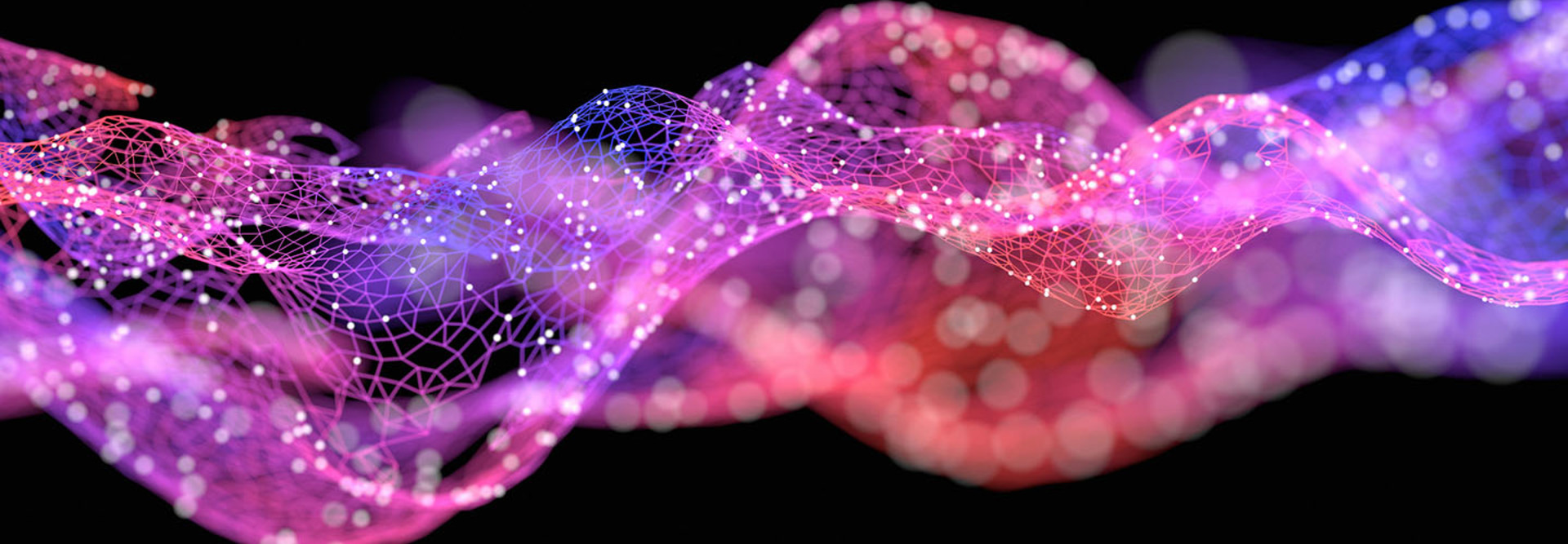 pink and purple mesh network abstract