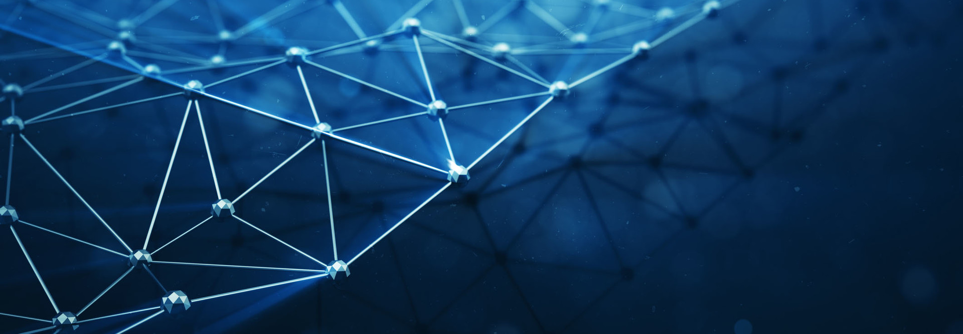 blockchain abstract image, blue