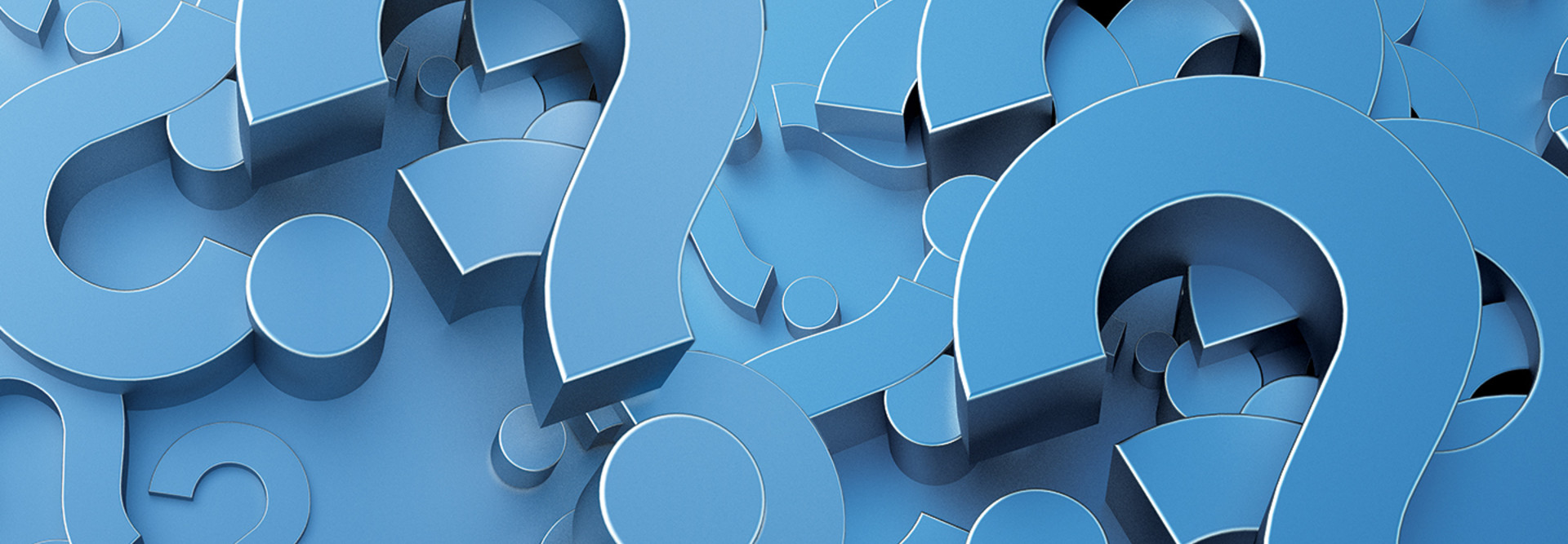 Question Marks in a pile
