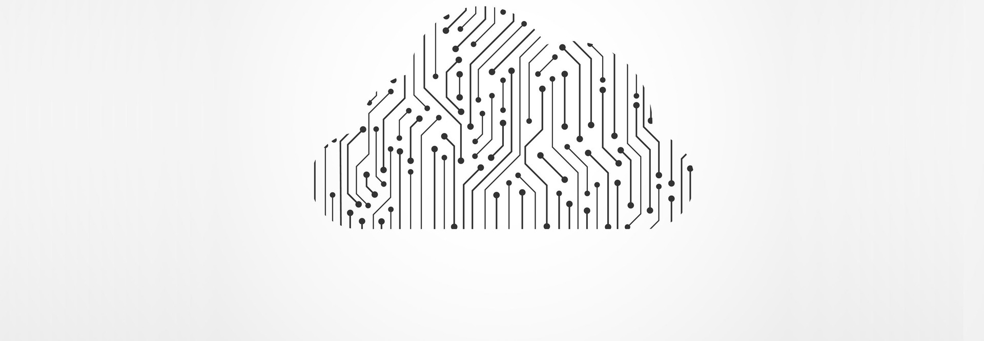 Cloud technology concept on white background