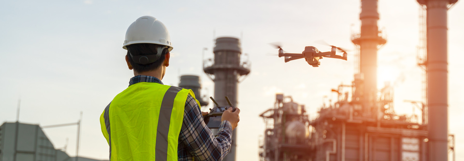 Drones are used by energy and utility companies.