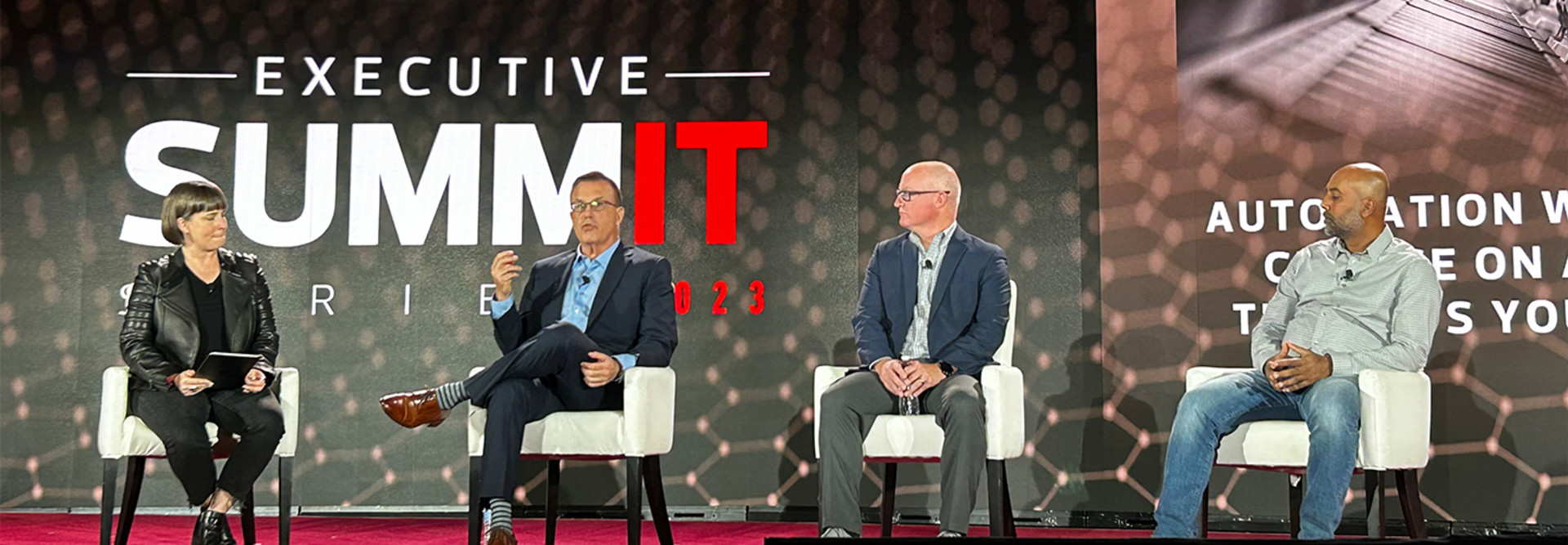 Discussion panel with experts at the CDW Executive SummIT