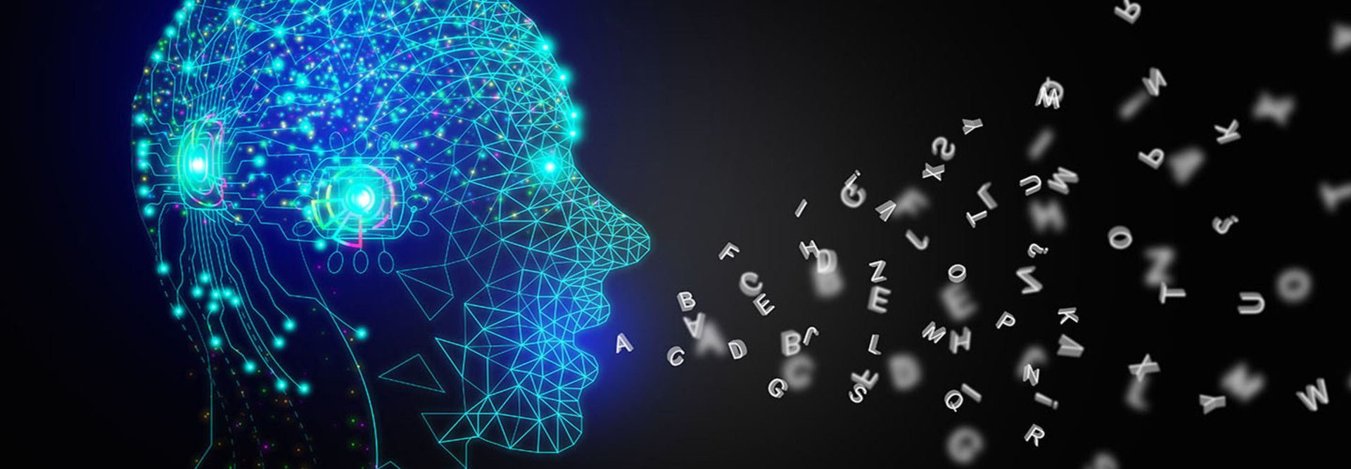 AI speaks letters, text-to-speech.