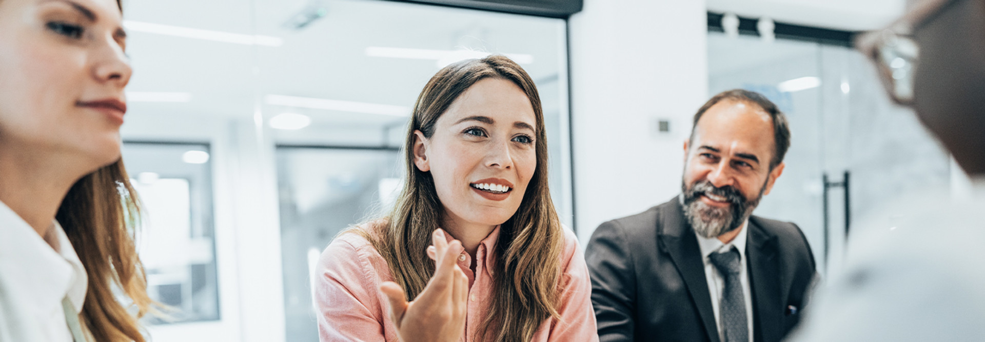 People conducting an interview