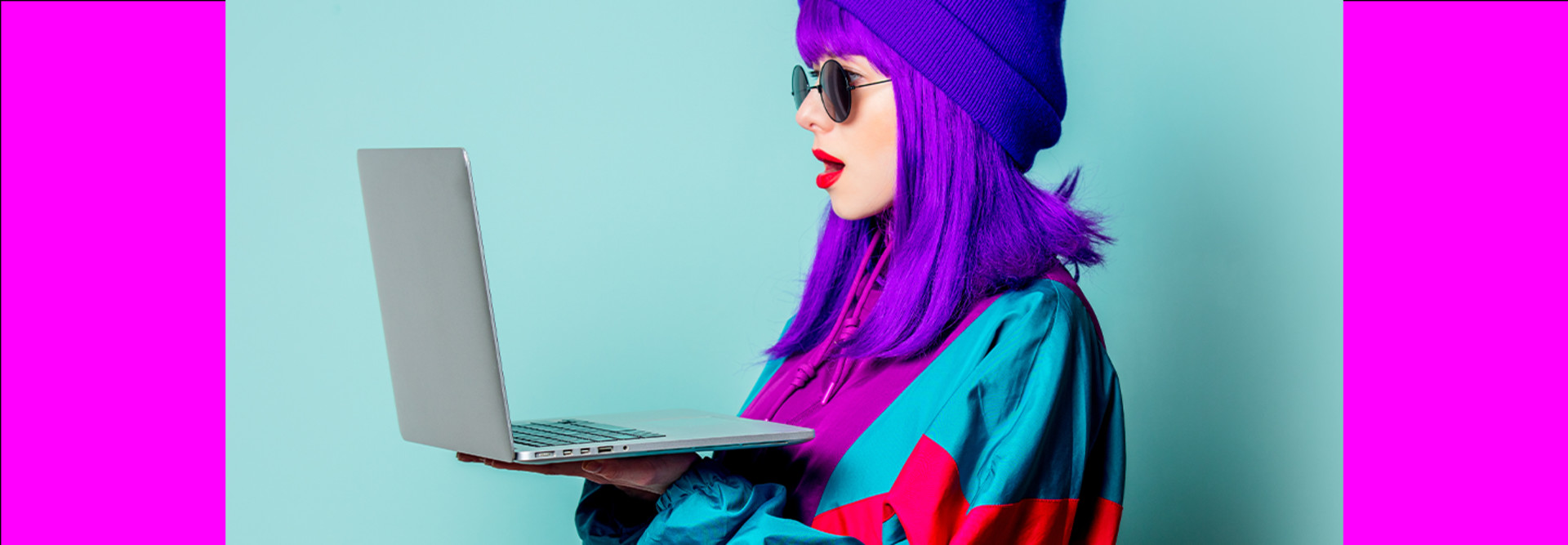 Woman on laptop shopping