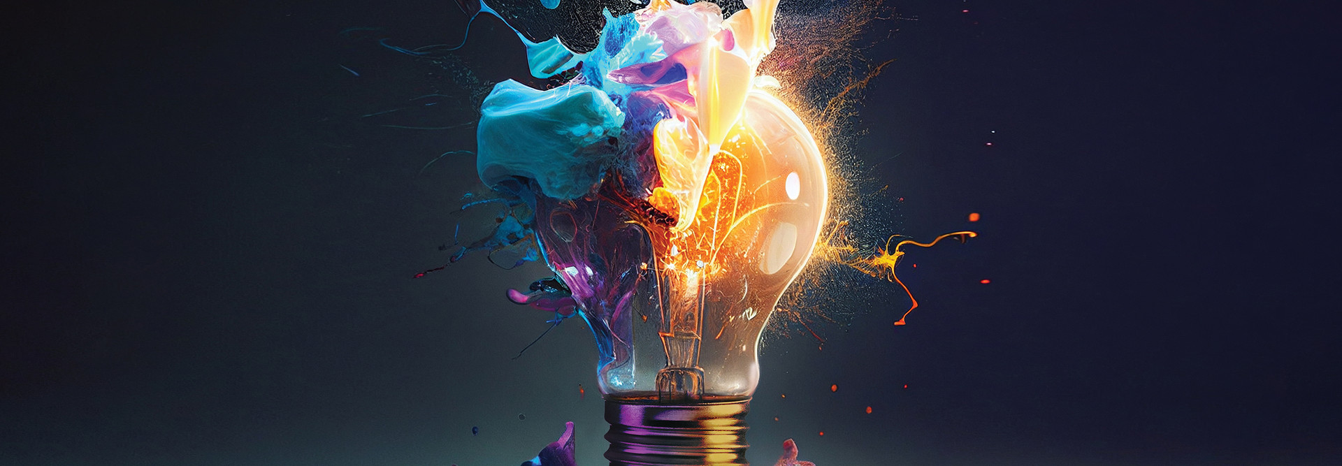 Abstract image of a light bulb