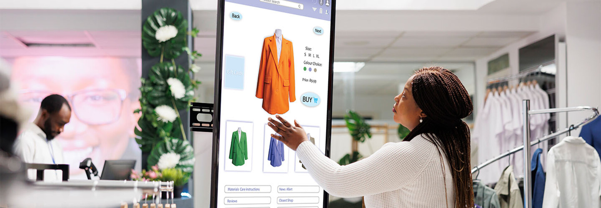 Interactive clothing board