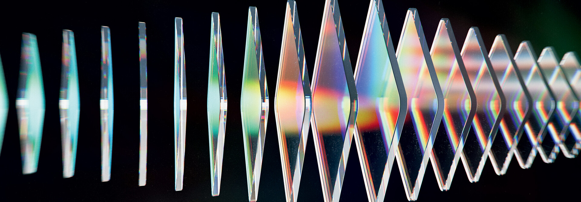 Abstract image of mirrors with a prism