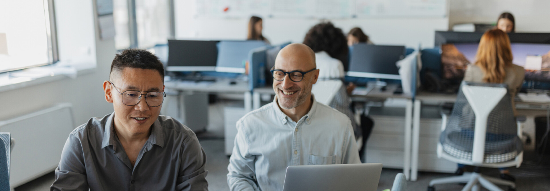 People collaborating in the office