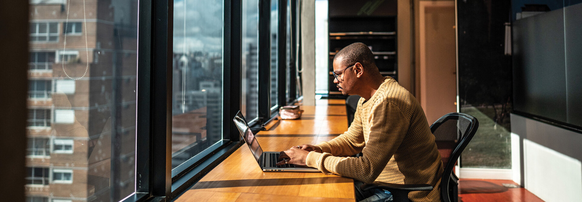 Man in Office at laptop