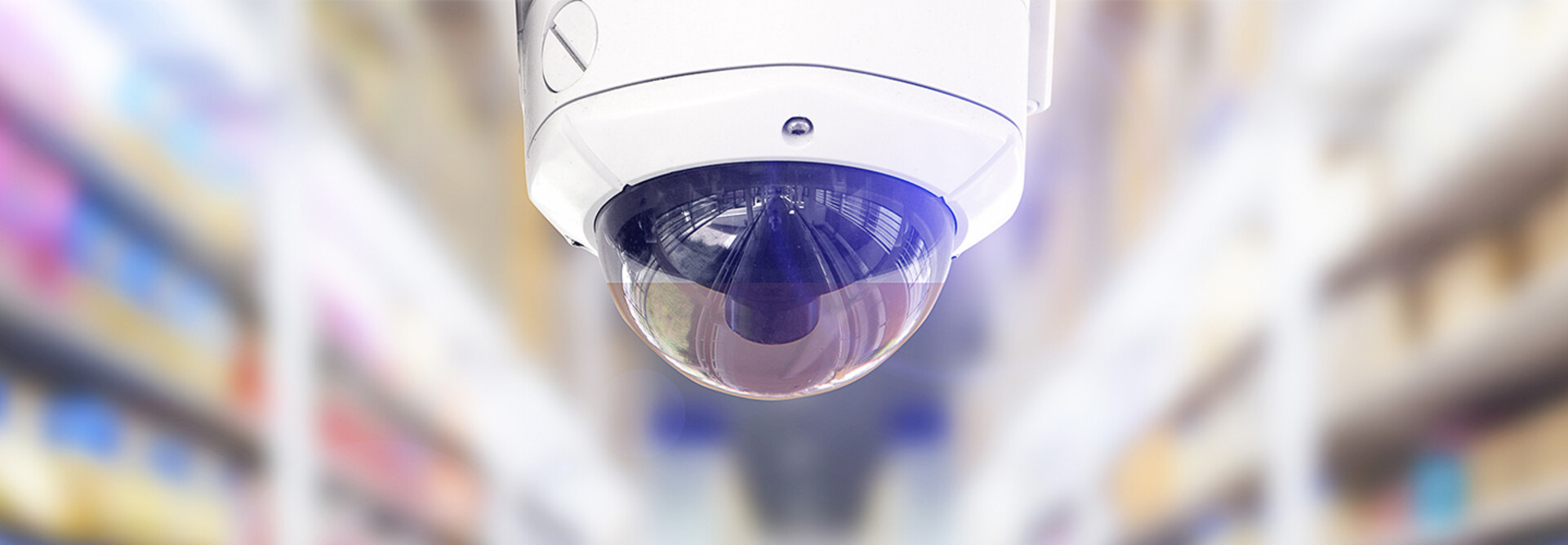 Close-up of camera in retail store