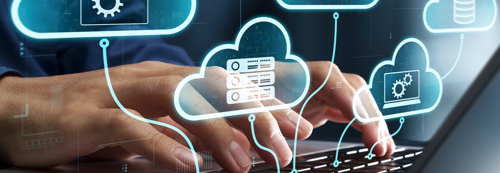 Person connected to the cloud