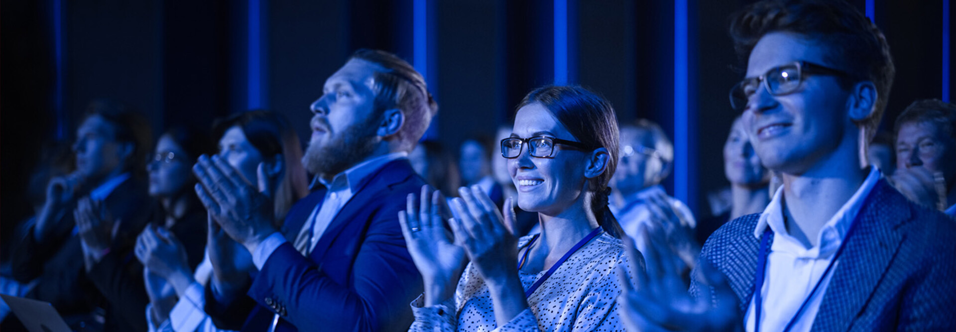 People attending conference