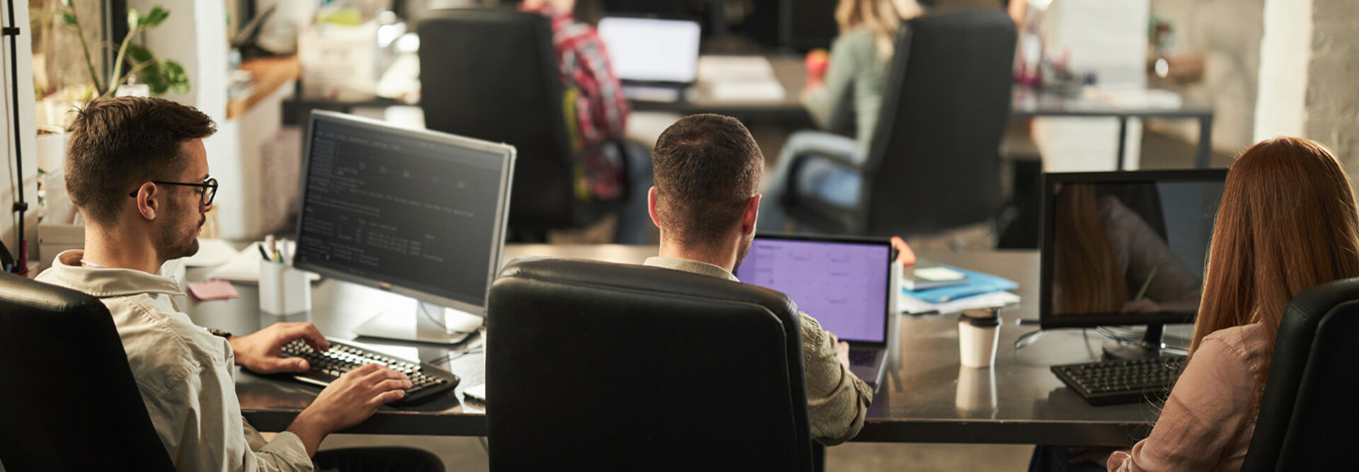 People using PC computers