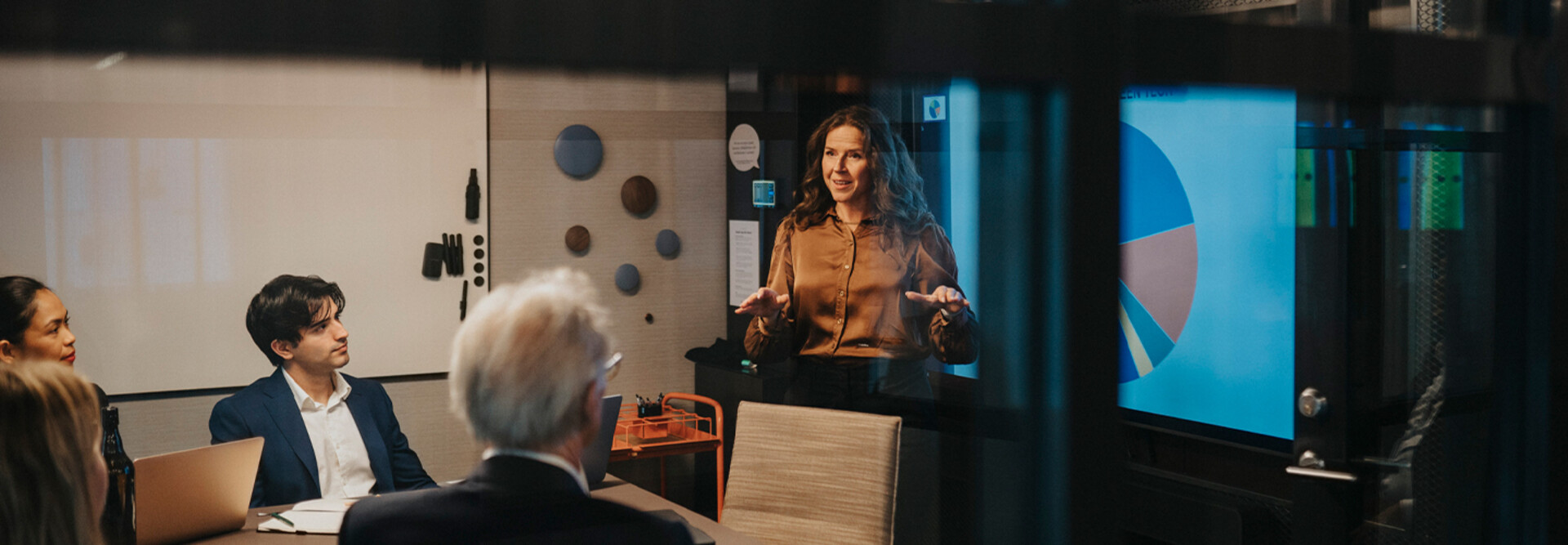 Person presenting data