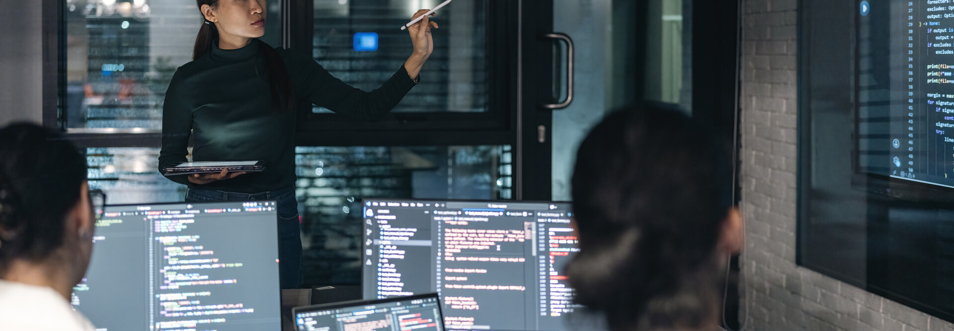 IT team working together