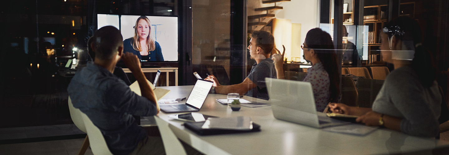 Video conferencing in a small business 