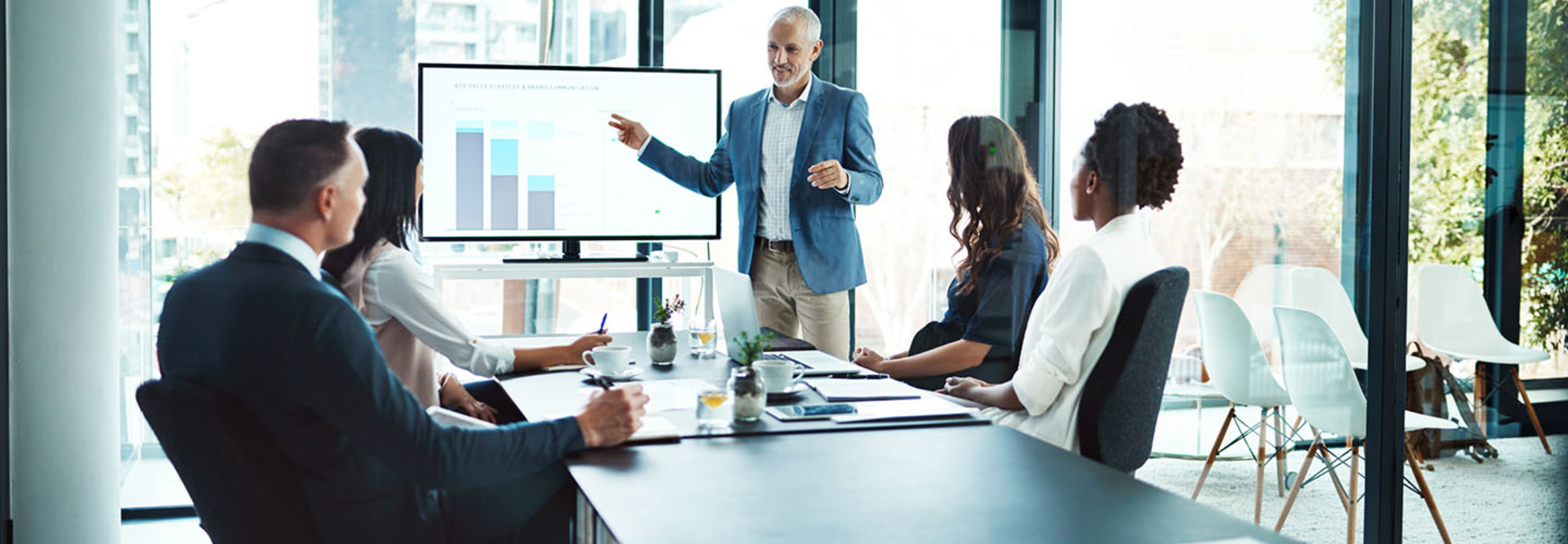 Cropped shot of a businessman giving a presentation in a boardroom