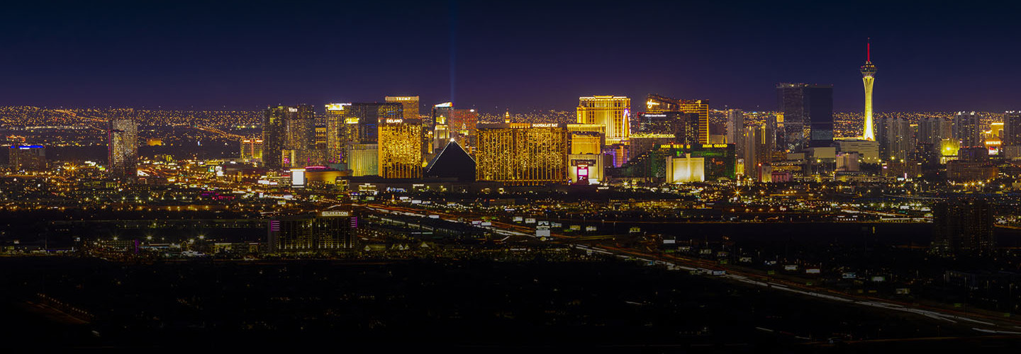 Las Vegas skyline.