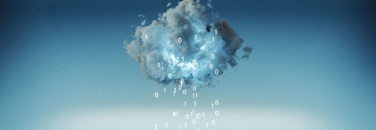 Cloud computing with raining machine code.