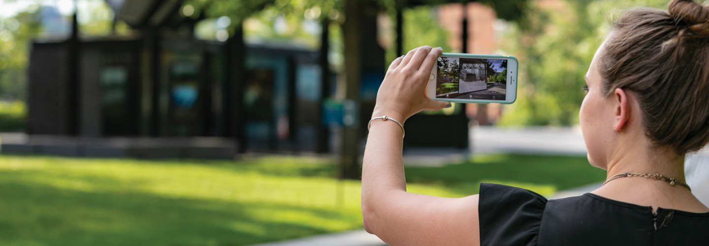 The Rose Fitzgerald Kennedy Greenway in Boston has an augmented reality exhibit running this summer.