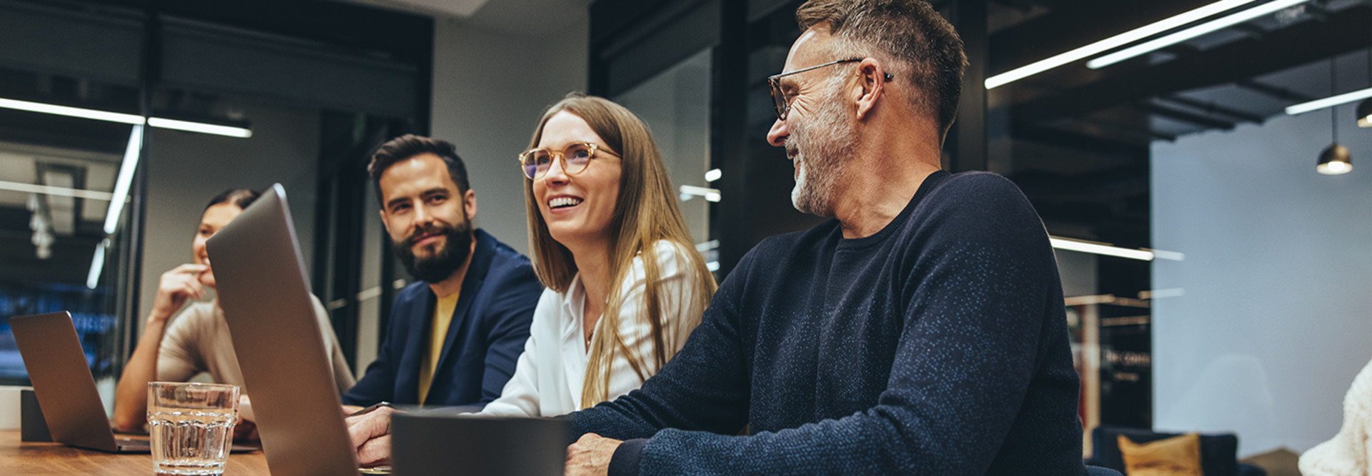 IT leaders gather in a conference room