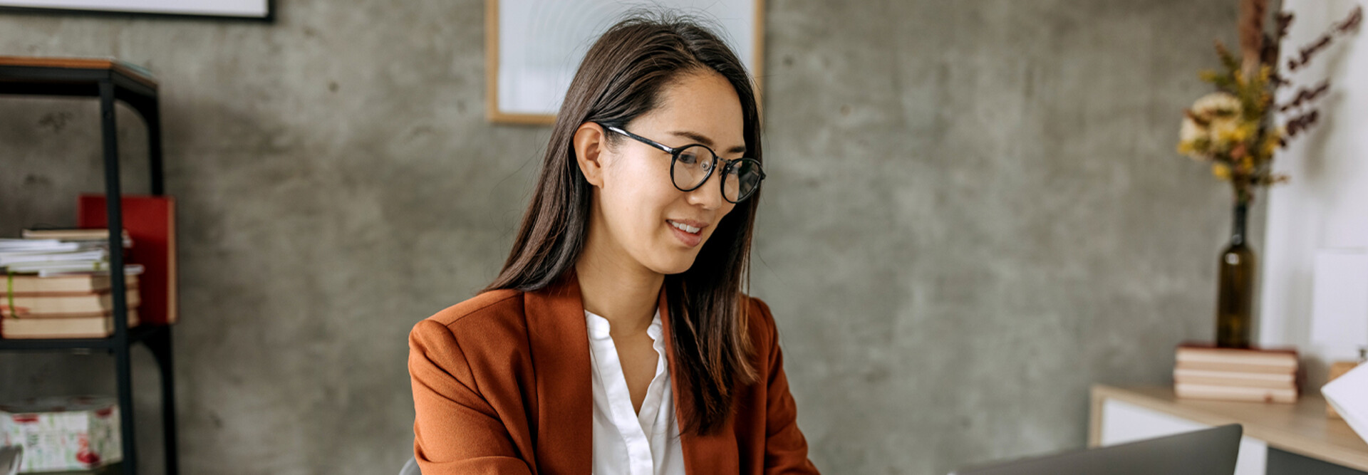 Person working in a small business
