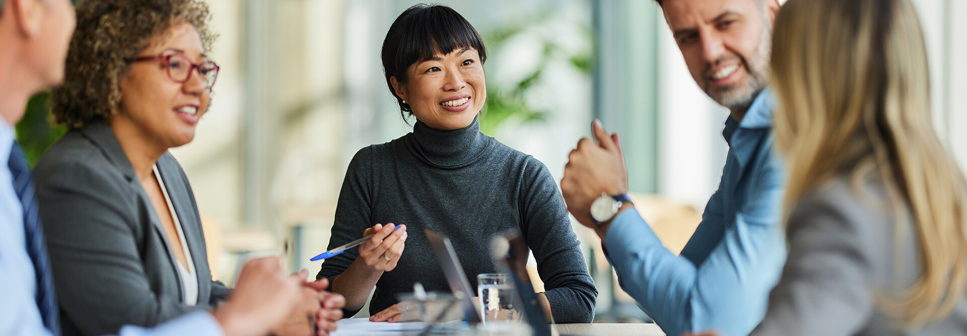 Group of people having a meeting