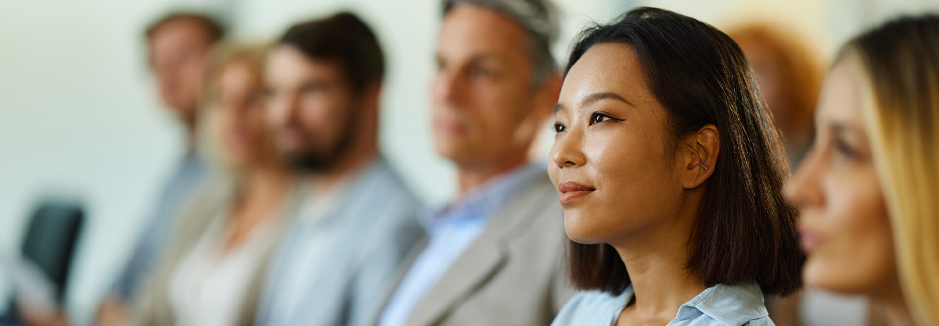 Person attending a seminar