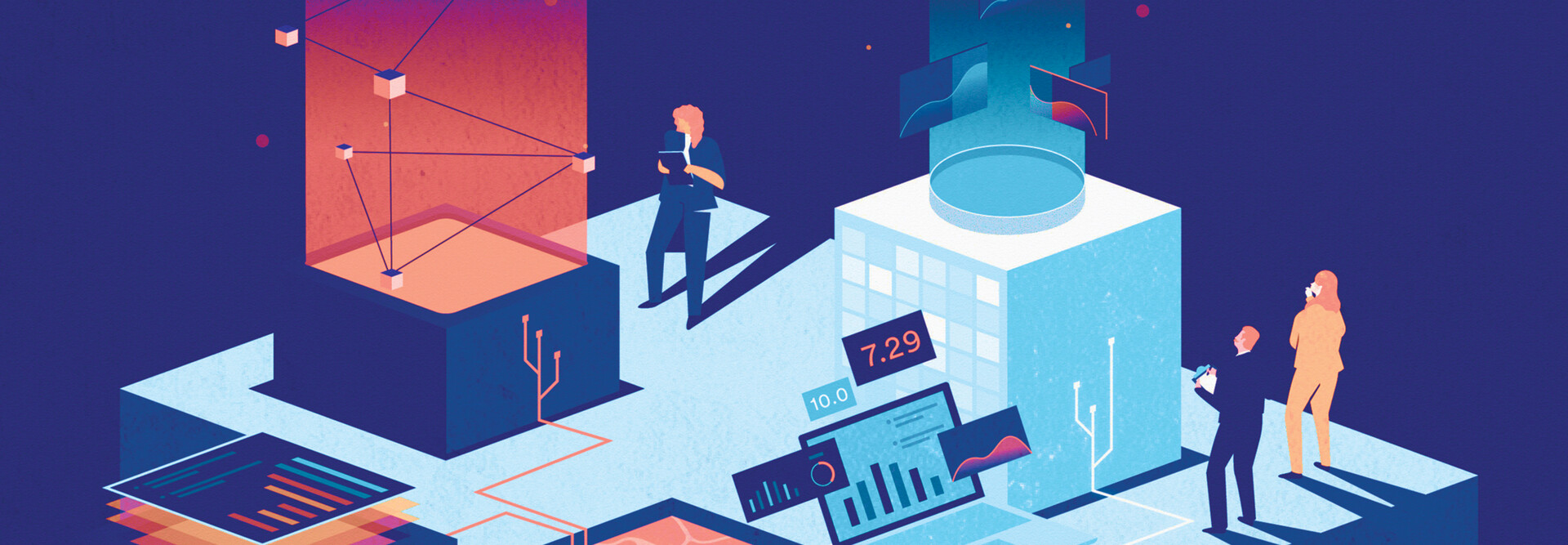 Illustration of Industrial IoT