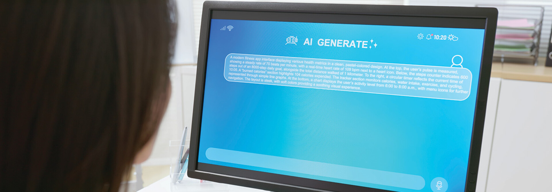 computer screen AI Generate