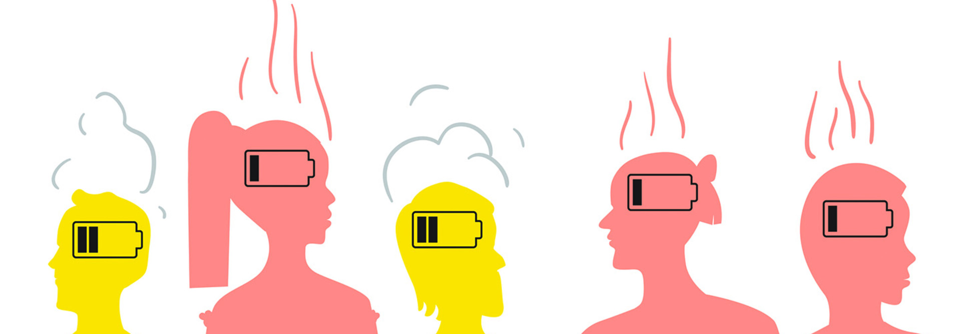 Concept of people with mental burnout