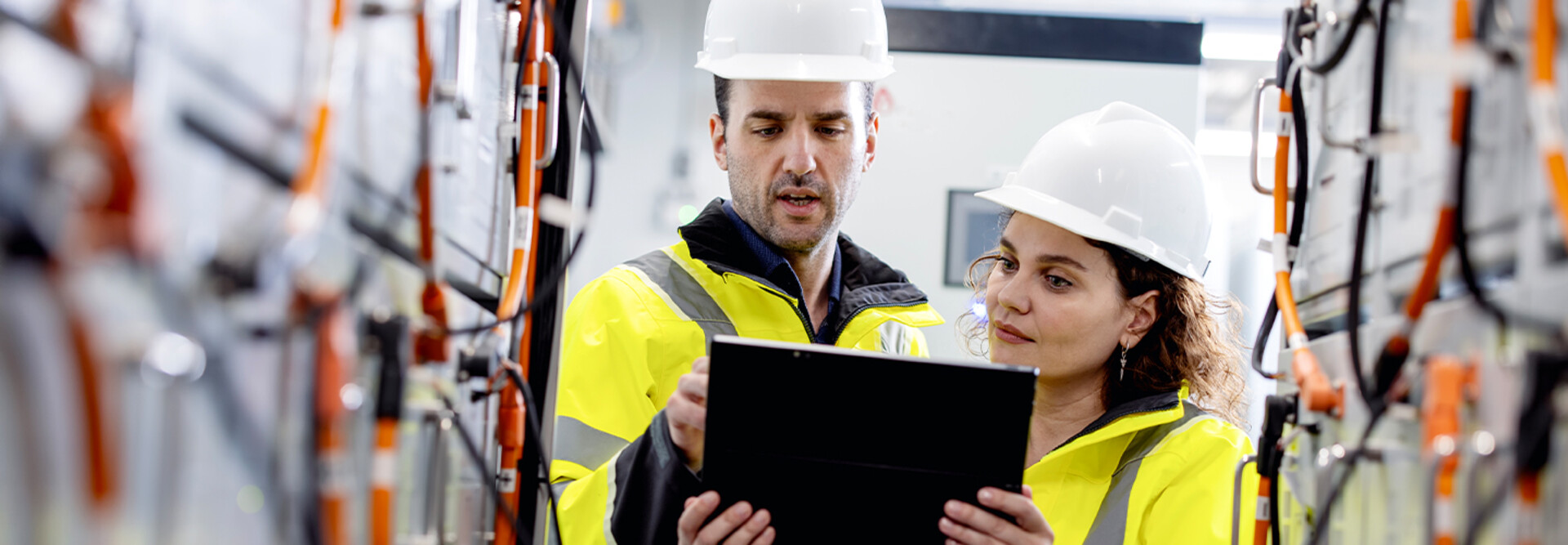 People working in the utility sector