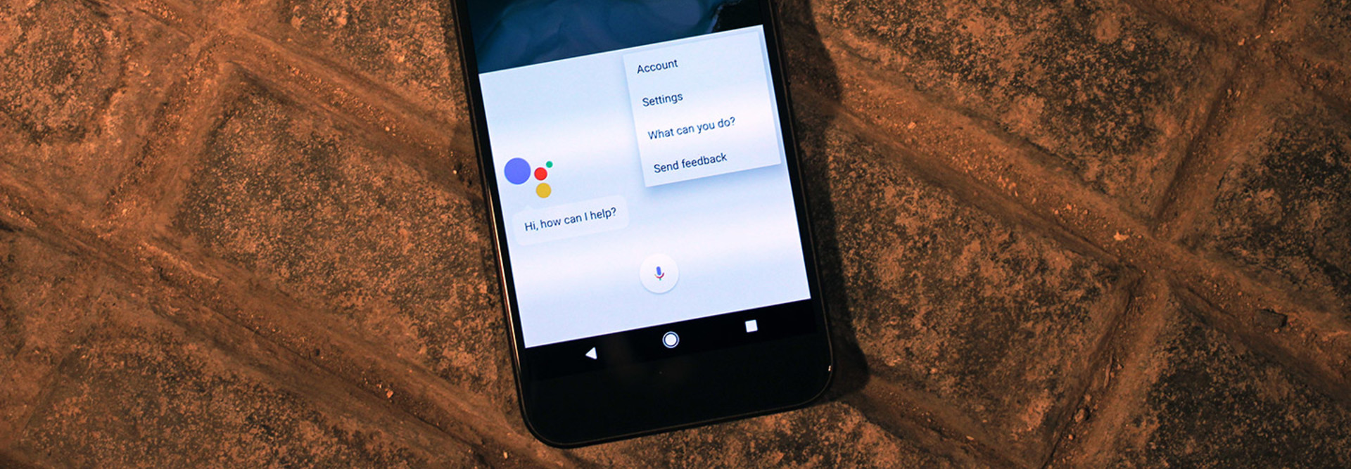 google assistant touch screen