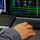 Man using SCADA system