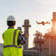 Drones are used by energy and utility companies.