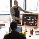 Coworkers collaborating in a meeting