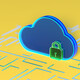 Illustration of cloud and lock