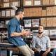 Group of colleagues having a discussion