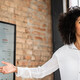 Woman at a whiteboard