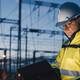 Workman at power facility